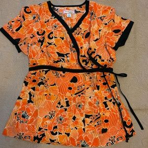 Koi Scrub Top